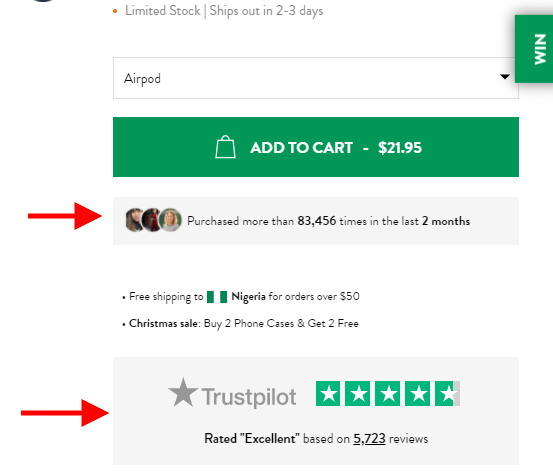 Burga’s Social Proof Nudge