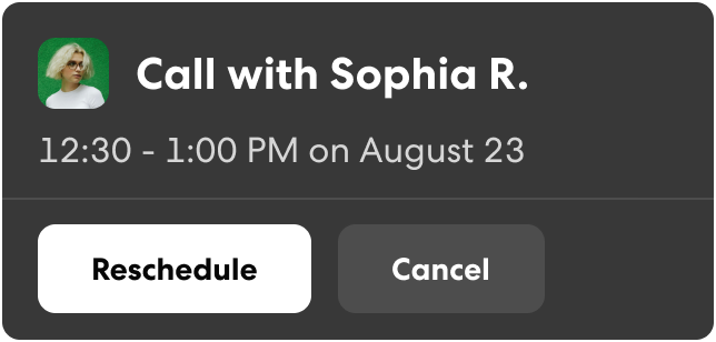 Easy Rescheduling