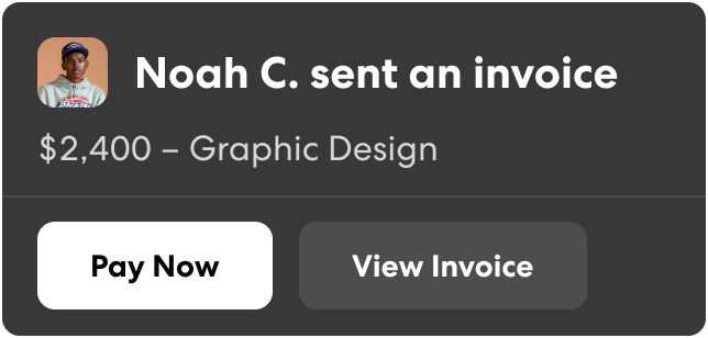 Never miss an invoice