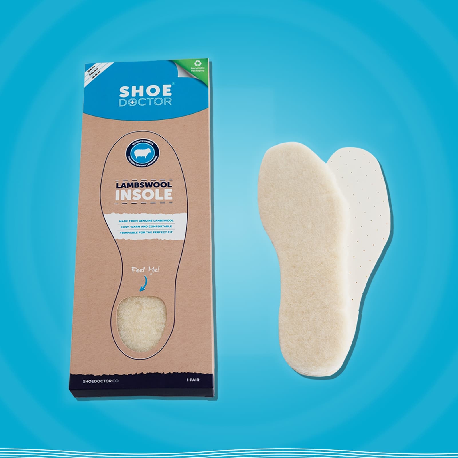 Shoe Doctor 100 Lambswool Insoles