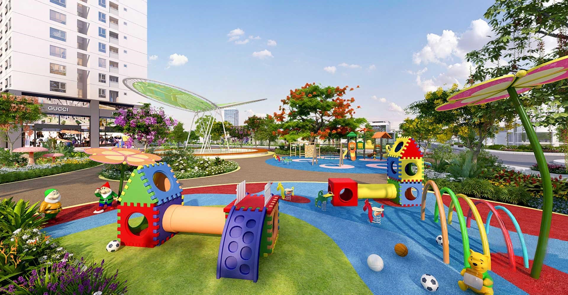 sân chơi tại Vinhomes Wonder Park