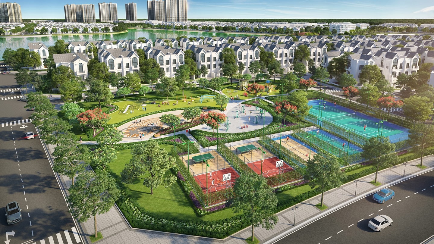 Không gian sống xanh tại Vinhomes Wonder Park