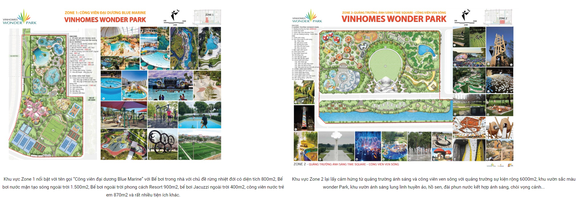 Tiện ích tại dự án Vinhomes Wonder Park Đan Phượng