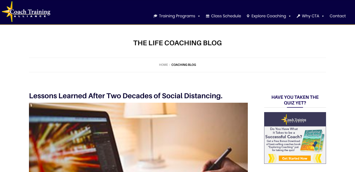 A blog is one of the best free coaching tools