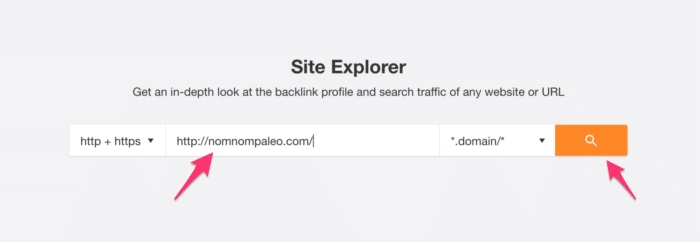 Explorateur de site Ahref