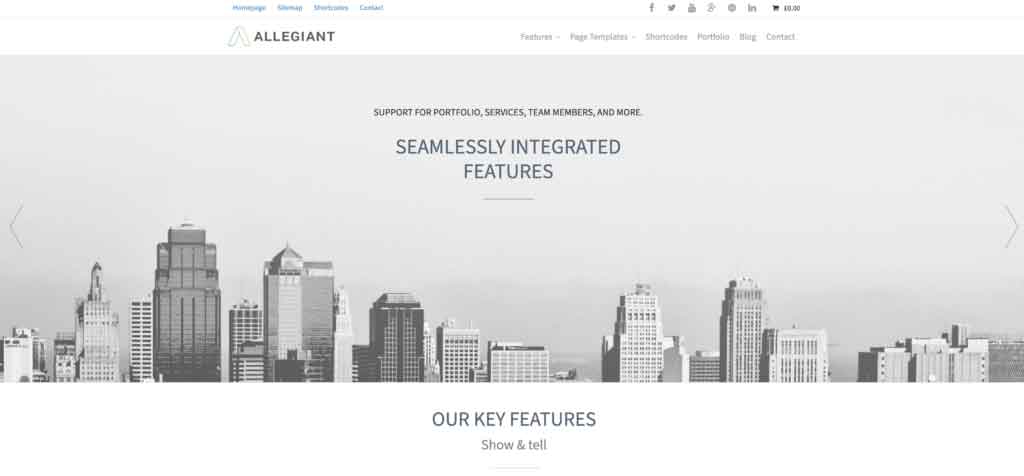 theme wordpress allegiant