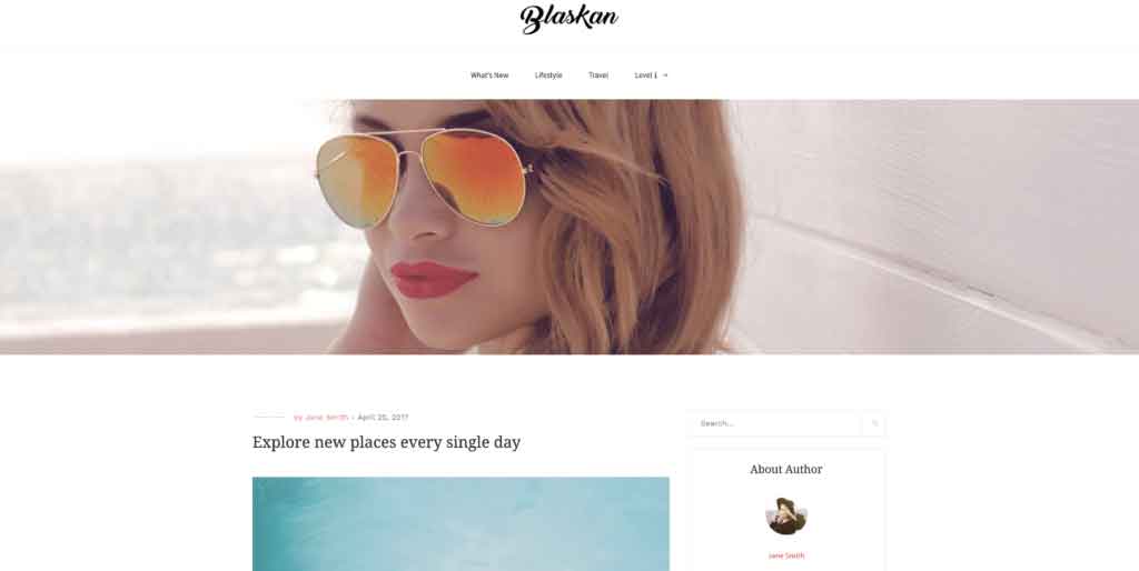 Blaskan theme wordpress