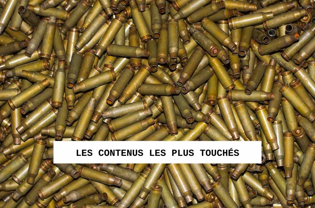 Les types de contenus touchés