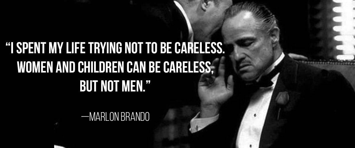Marlon Brando God Father. Bebas Neue Masculine Google Font.