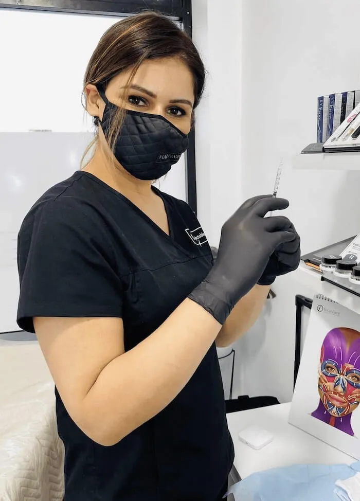 Celebrity cosmetic injector Maram in her clinic