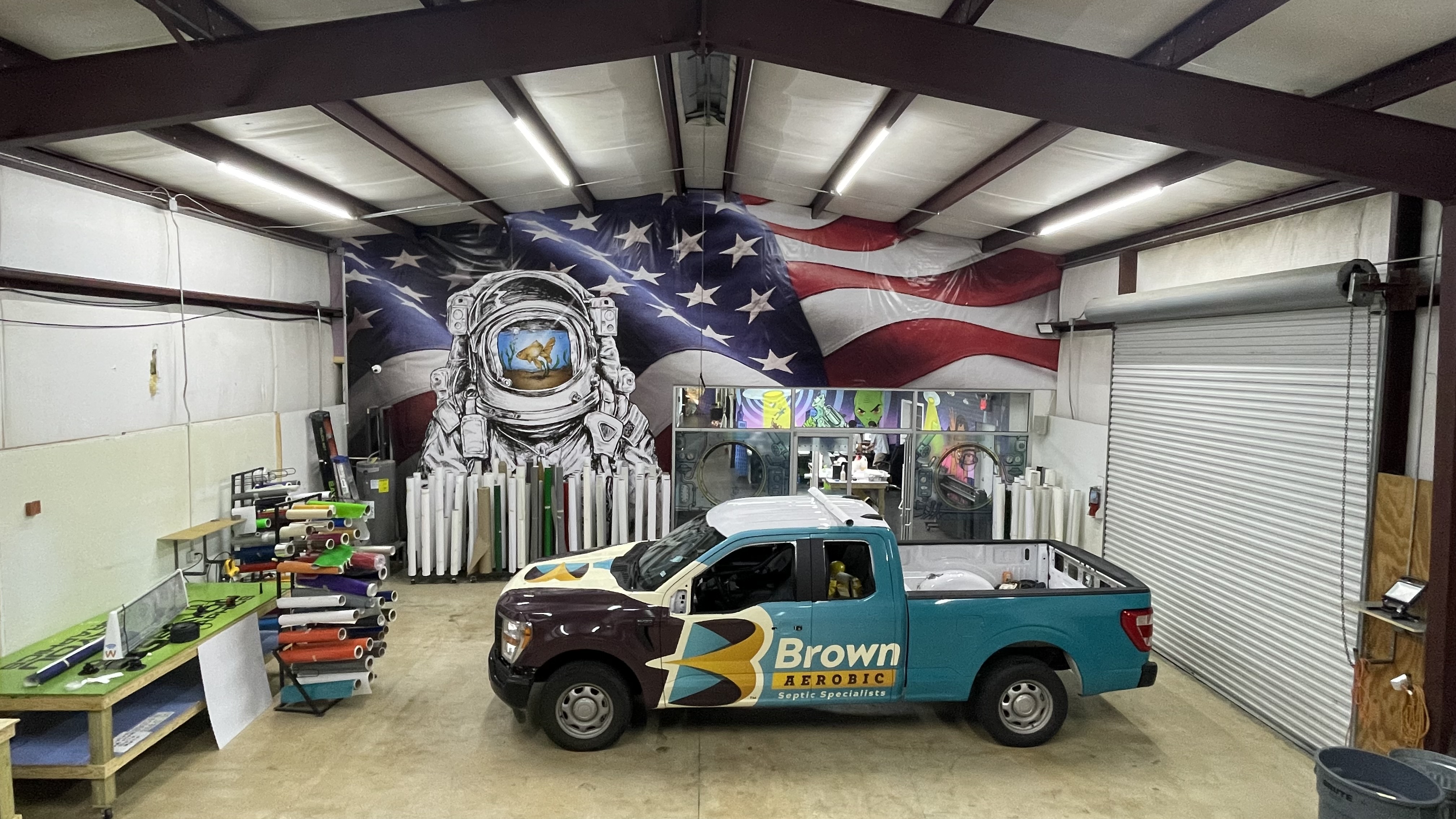Bayou Interior and Bus Graphics