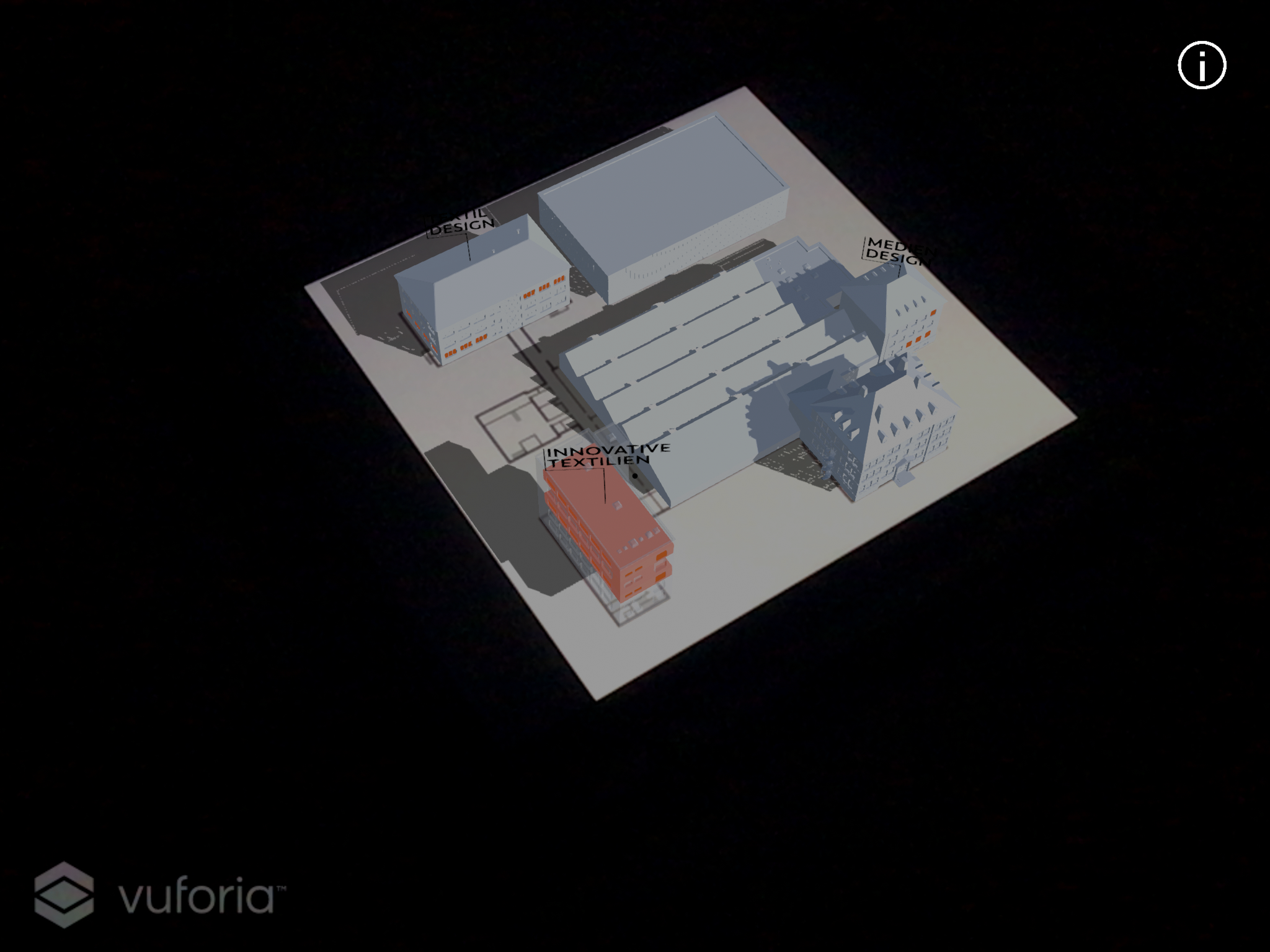 3D model of Hochschule Hof's Campus Münchberg.