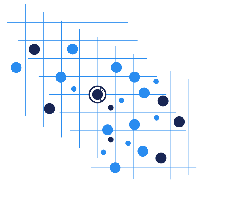 Blue dotted grid