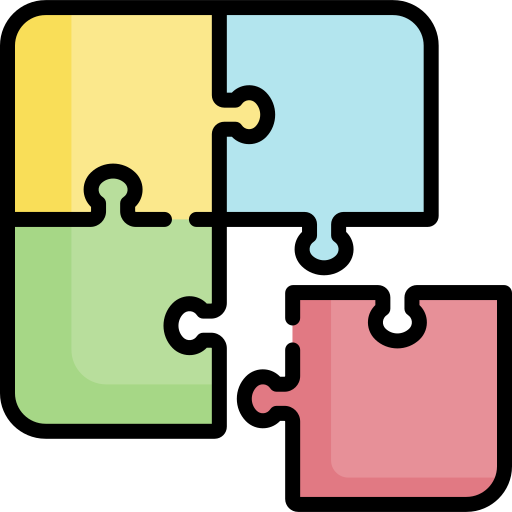 Puzzel piece for processing