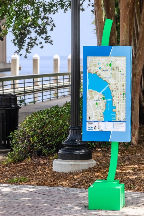 Jacksonville Riverwalk Harbinger Sign