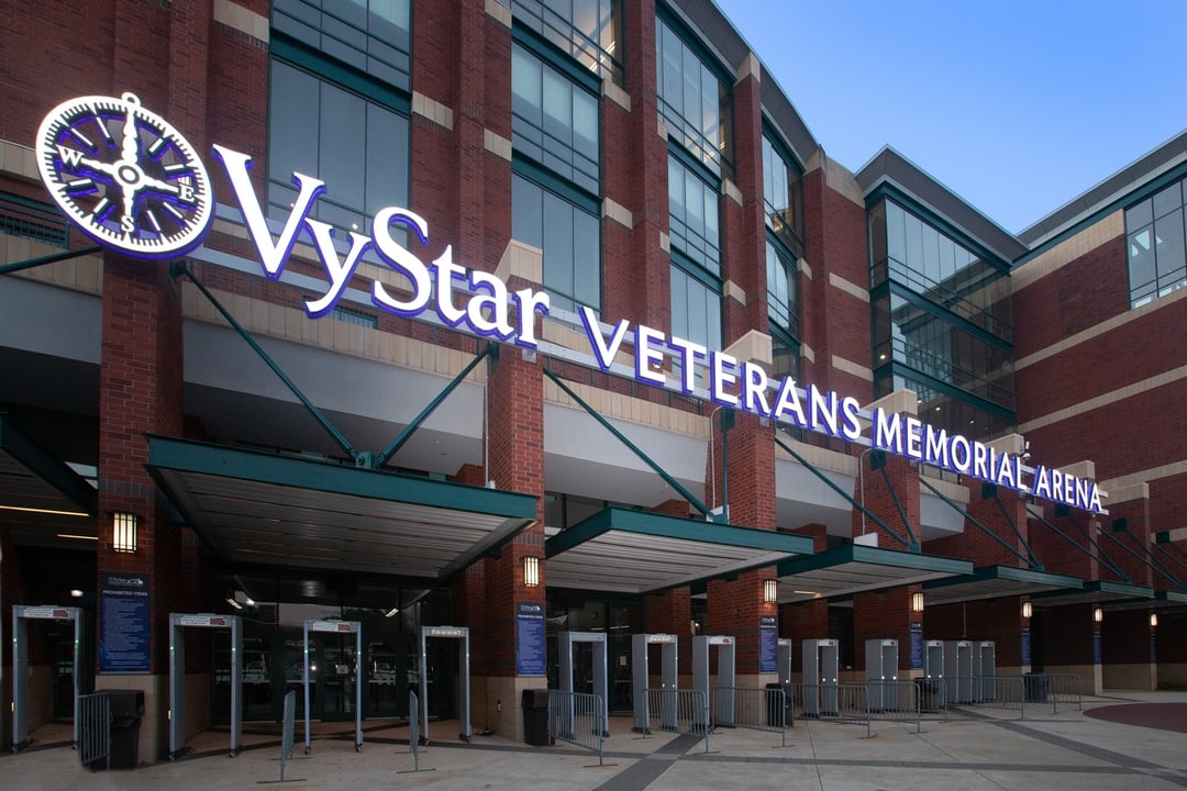 VyStar Veterans Memorial Arena | Harbinger Sign
