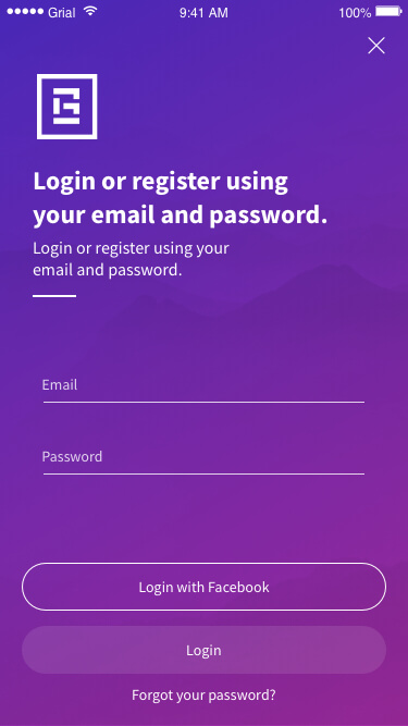 Login Page Xamarin.Forms XAML