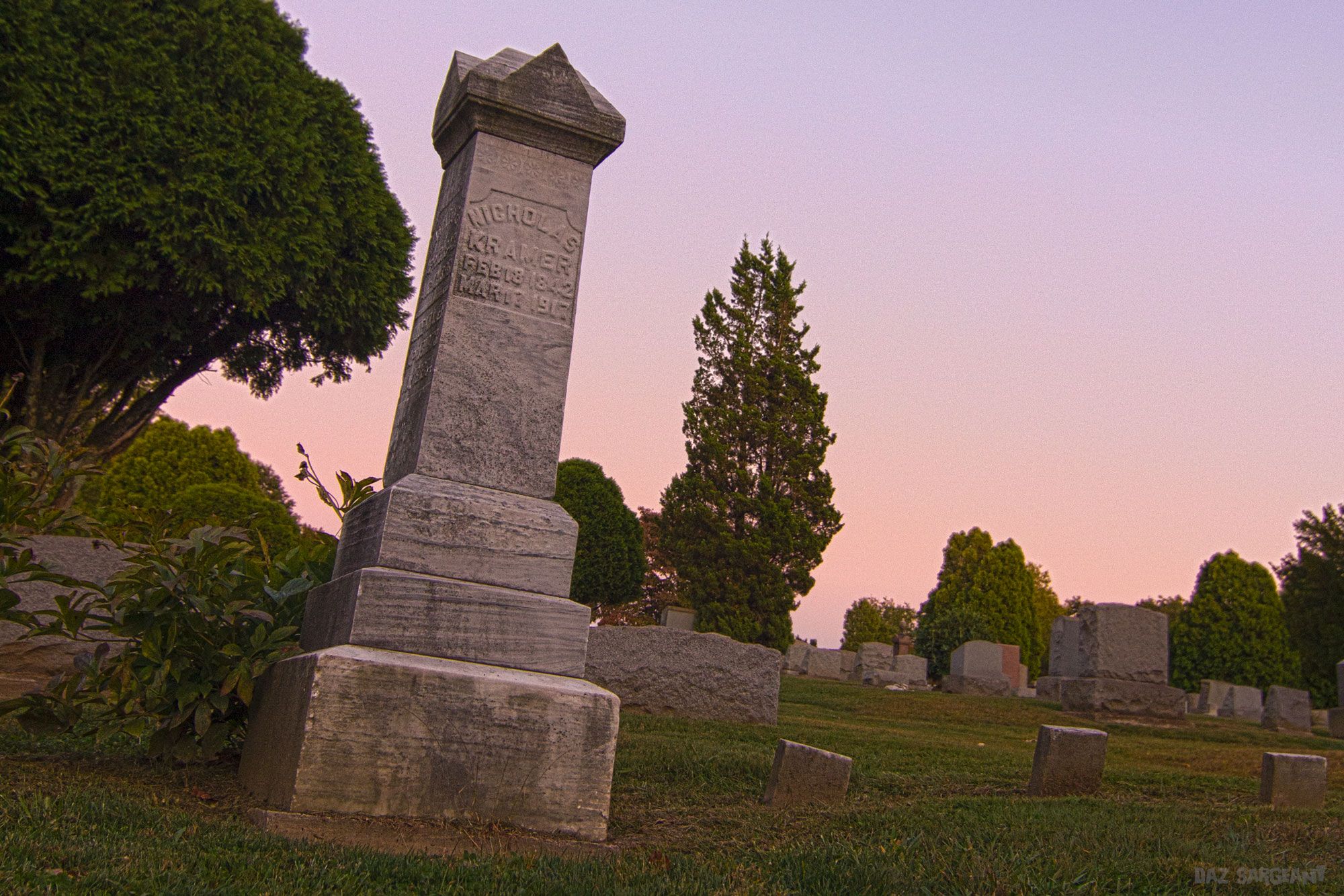 Gravestone Kramer Family Grave marker Night of the Living Dead Location