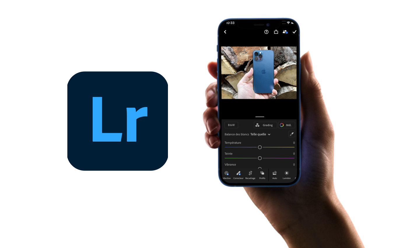 application retouche photo : Adobe Lightroom