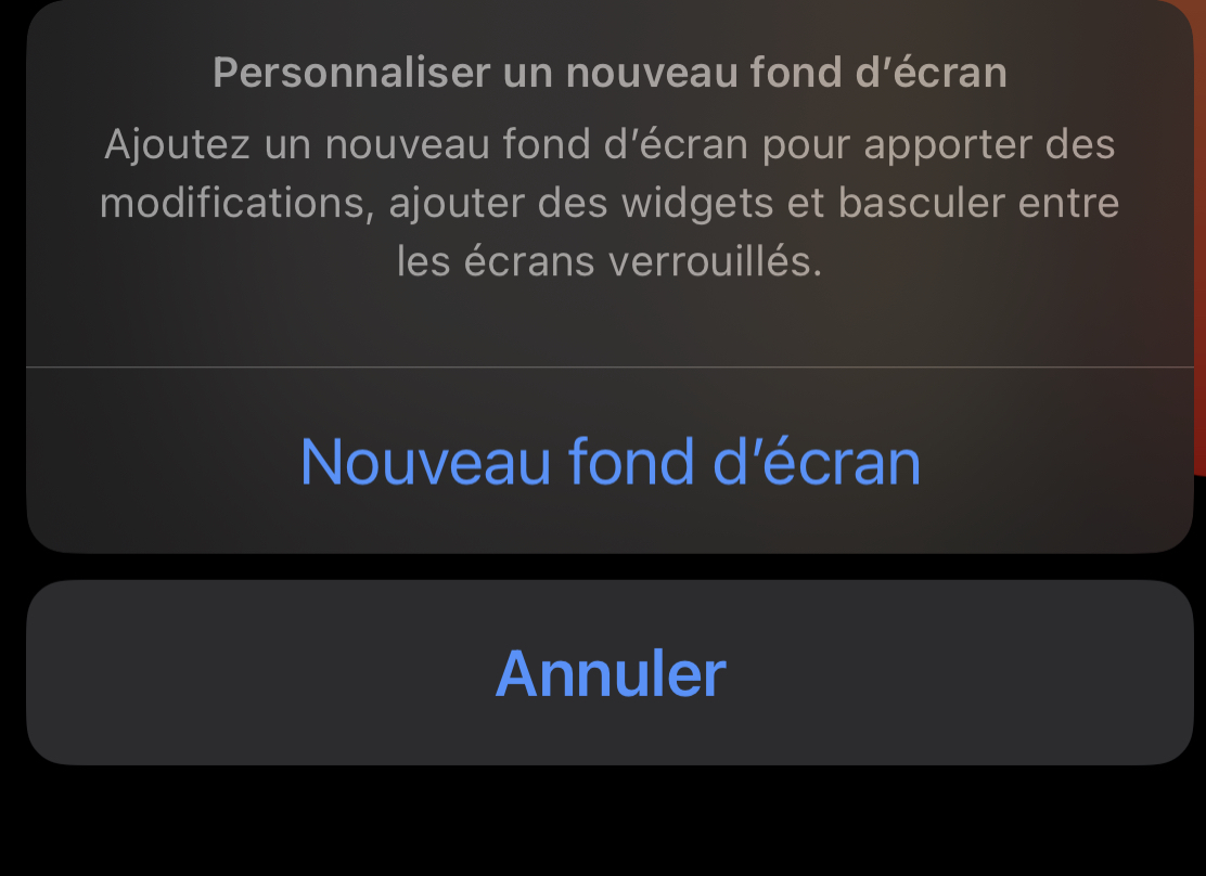 Nouveau fond d'écran
