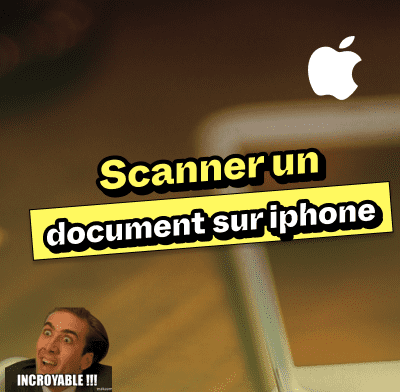 Scanner un document sur iPhone