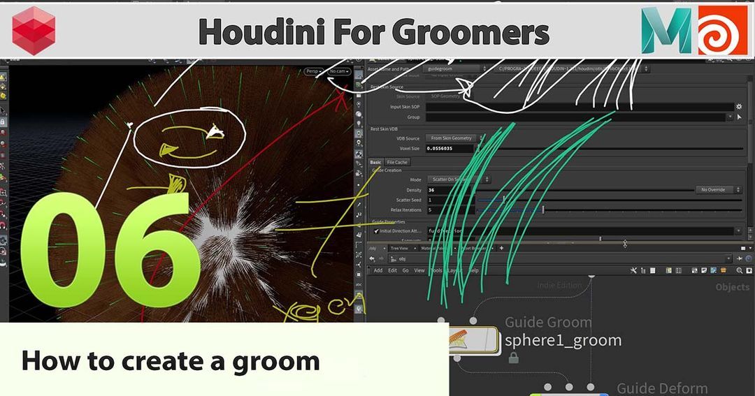 Introduction to Houdini Groom tutorial series