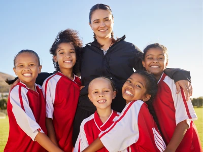 Sports teach kids about teamwork.