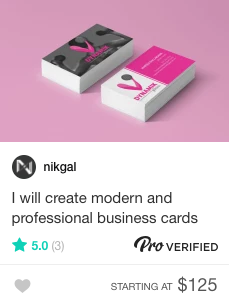 Fiverr business cards Gig