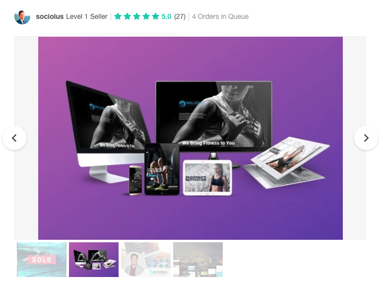 Fiverr Pro freelancer portfolio