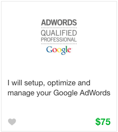 Fiverr Adword Campaign Gig