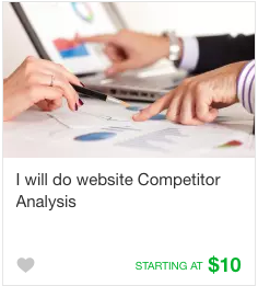 Fiverr Competitive analysis Gig
