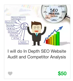 Fiverr Competitive analysis Gig