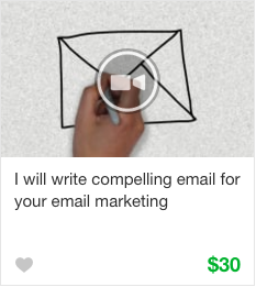 Fiverr email marketing Gig