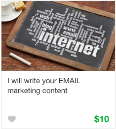 Fiverr email marketing Gig