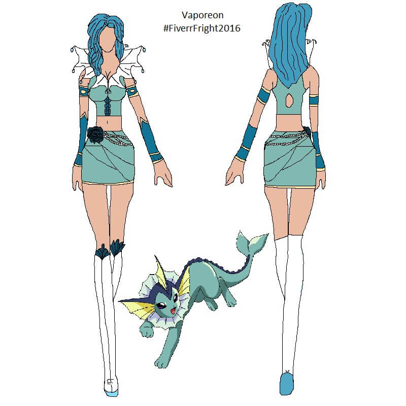 Costume design made on Fiverr
