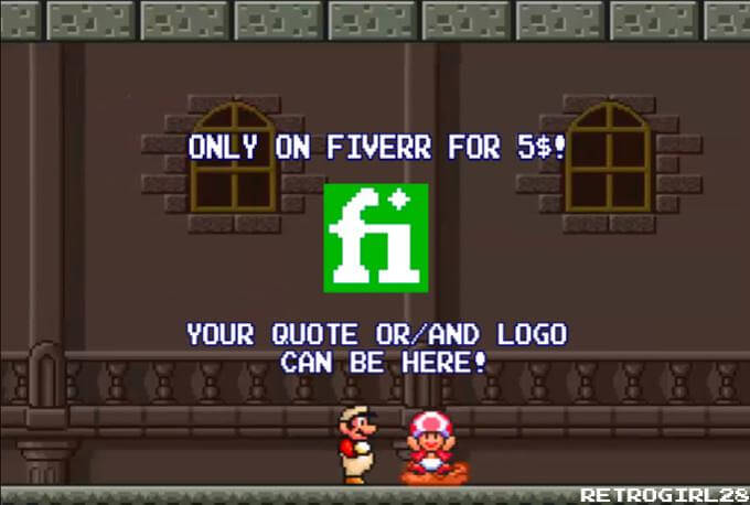 Super Mario Bros custom Valentine