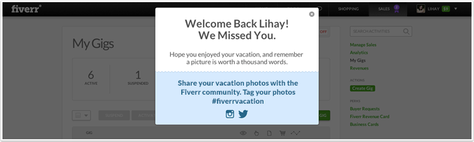 welcome back vacation