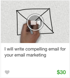 Email marketing Gig Service on Fiverr