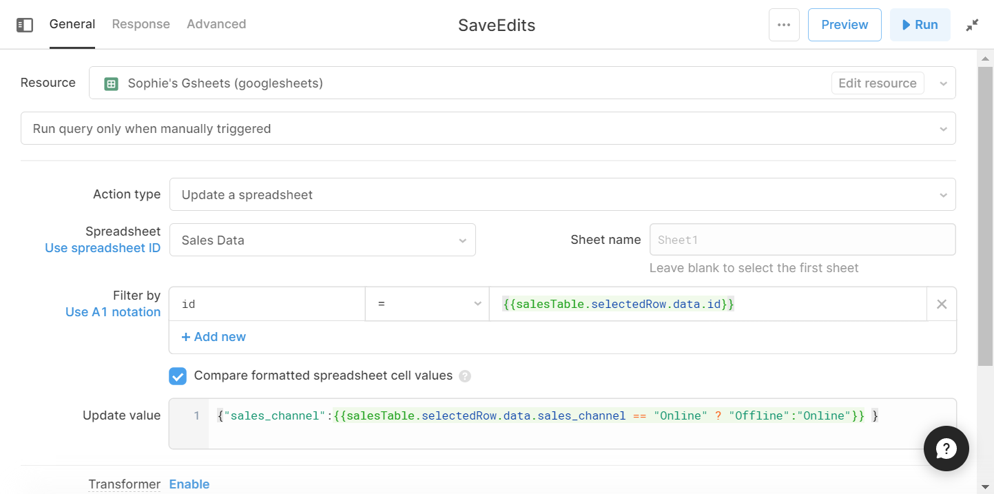 query with a ternary which switches values accordingly