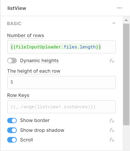 code limiting number of listview rows according to number of files uploaded