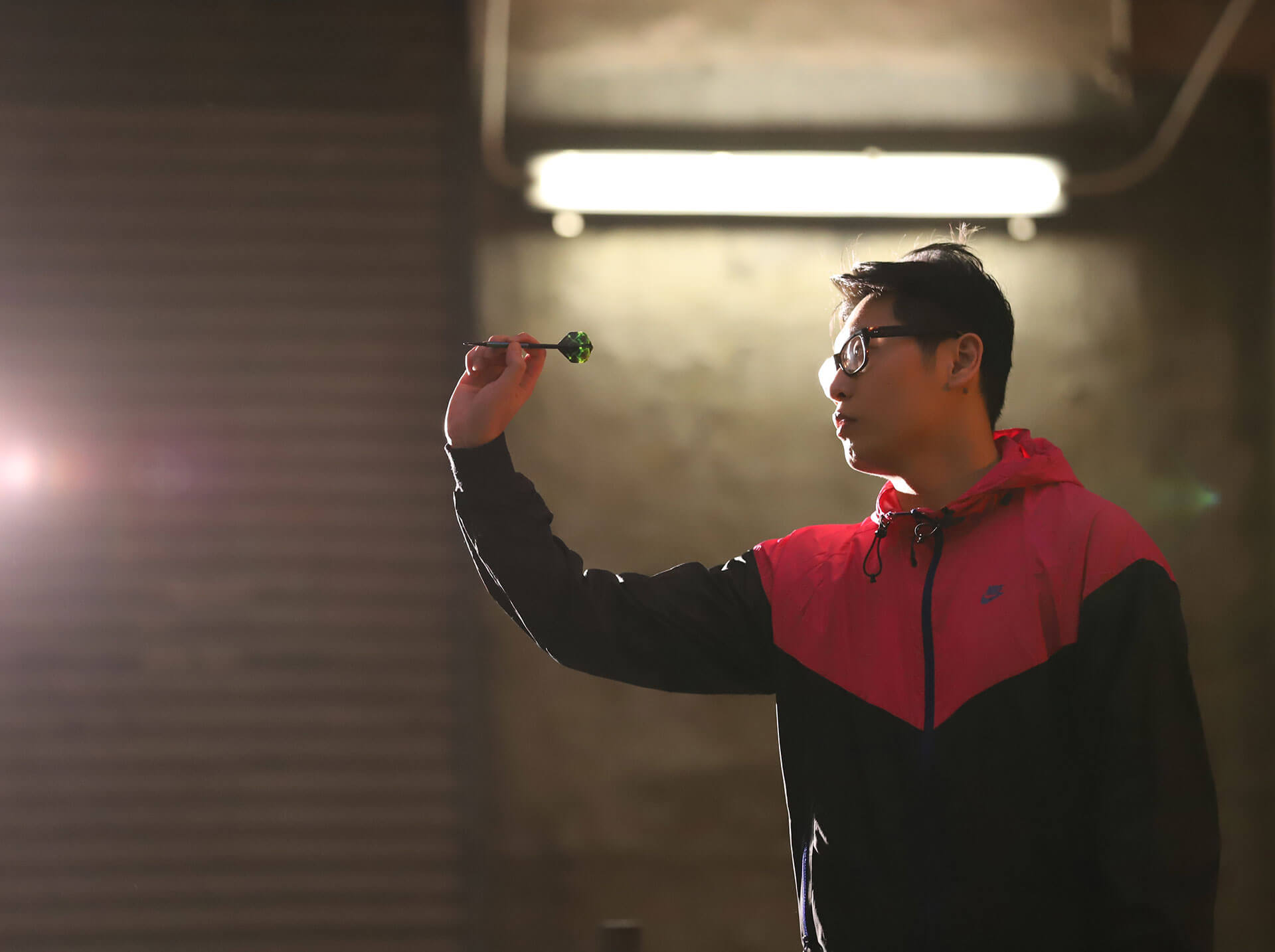 Darts Player playing the sports of darts