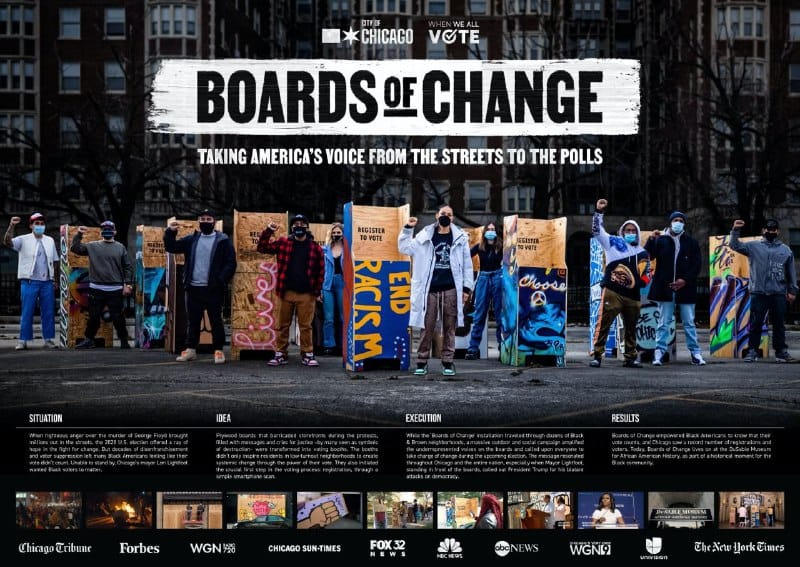 "Outdoor" Cannes Lions 2021-Boards of Change-City of Chicago