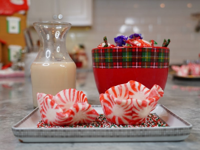 DIY How To Make Peppermint Candy Shot Glasses (VIDEO)