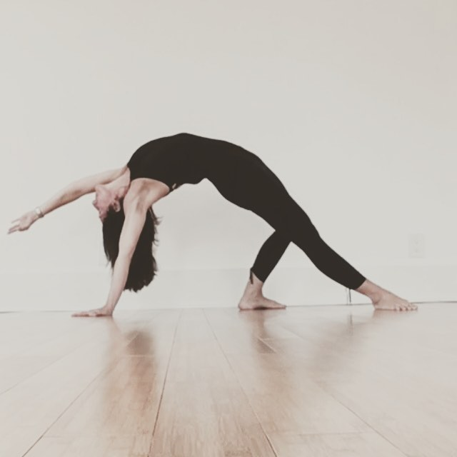 woman in a yoga pose
