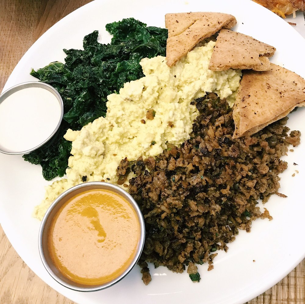 vegan breakfast plate