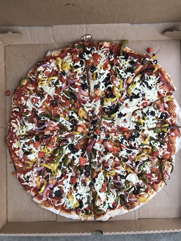 large vegan pizza