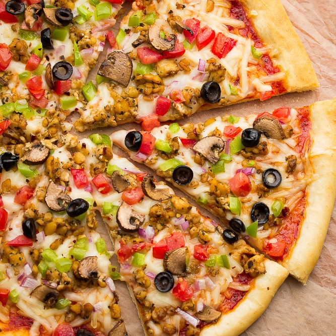 Pizza Pronto vegan pizza