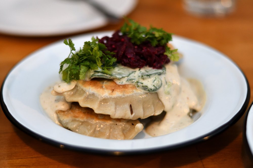 pierogi with toppings