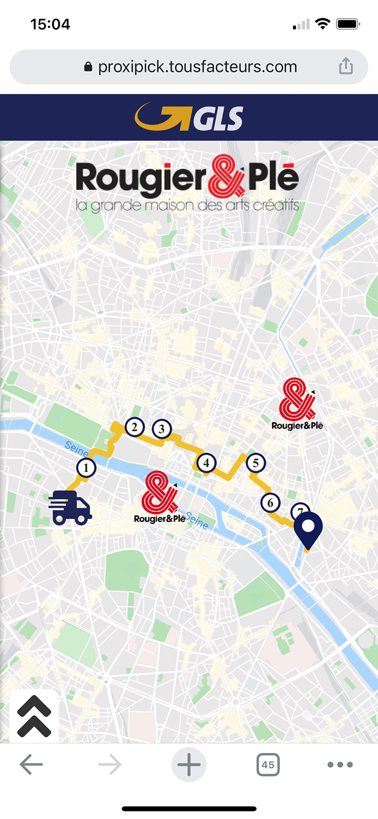 déroulement de l'expérience client Track and Engage - étapes de livraison