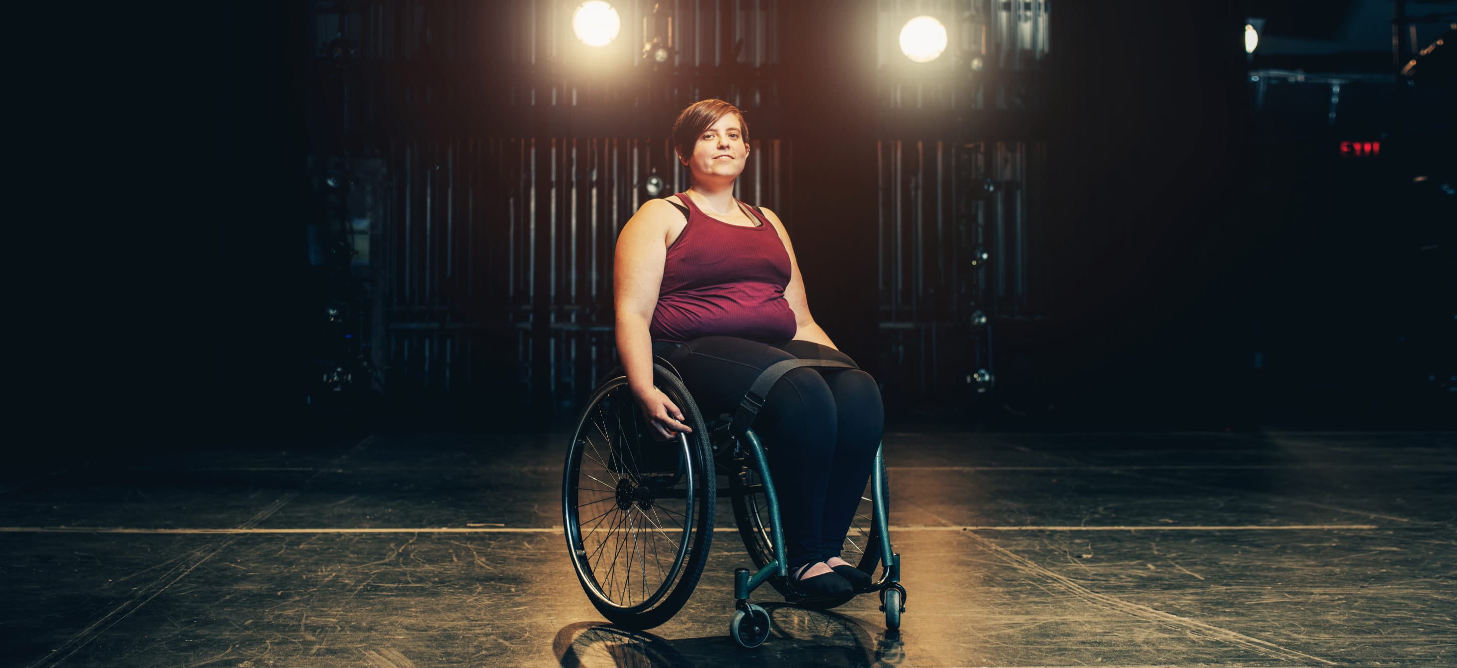 Wheelchair dancer and performance art critic Shay Erlich